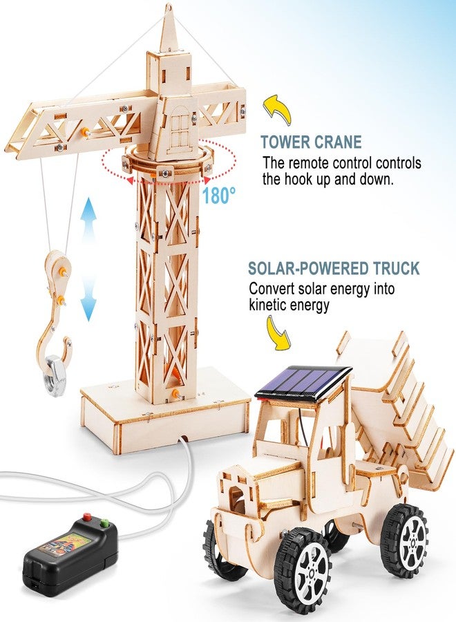 Yutin STEM Kits for Kids Ages 8-10 10-12, Wood Building Crafts Kit for Boys 8-12, Model Car Kit, 3D Wooden Puzzles Woodworking Science Projects, Construction Engineering STEM Toys for 8 10 13 12 14 Year Old - Image 2